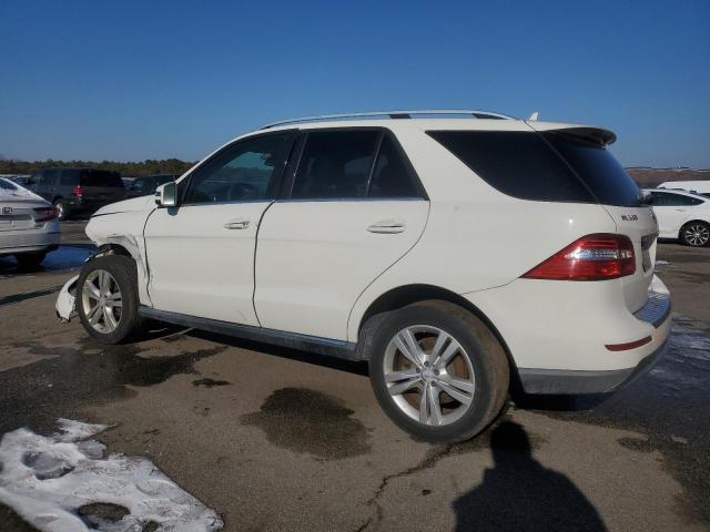 4JGDA5HB9DA201117 - 2013 MERCEDES-BENZ ML 350 4MATIC WHITE photo 2