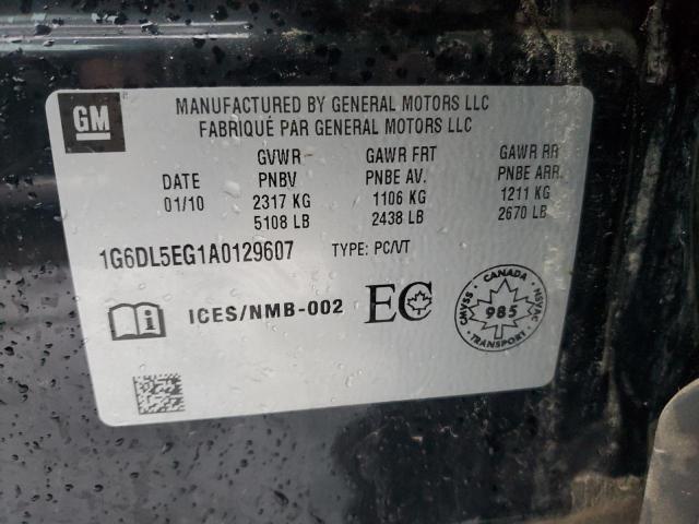 1G6DL5EG1A0129607 - 2010 CADILLAC CTS PERFORMANCE COLLECTION Черный фото 12