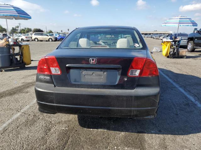 1HGES16365L018095 - 2005 HONDA CIVIC DX VP BLACK photo 6