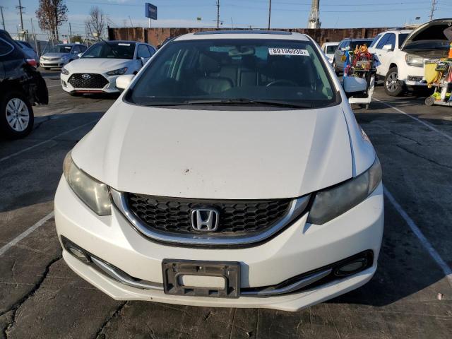 19XFB2F96FE224170 - 2015 HONDA CIVIC EXL თეთრი ფოტო 5
