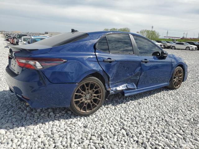 4T1T11BK1PU093205 - 2023 TOYOTA CAMRY SE NIGHT SHADE BLUE photo 3