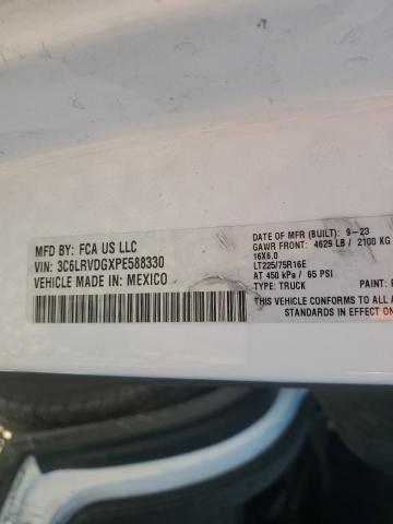 3C6LRVDGXPE588330 - 2023 RAM PROMASTER 2500 HIGH თეთრი ფოტო 13
