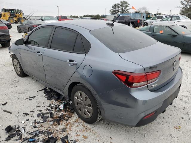 3KPA24AD9LE298938 - 2020 KIA RIO LX GRAY photo 2