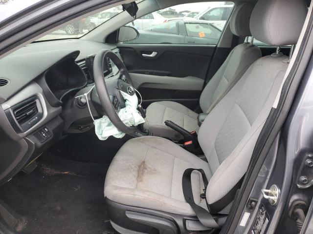 3KPA24AD9LE298938 - 2020 KIA RIO LX GRAY photo 7