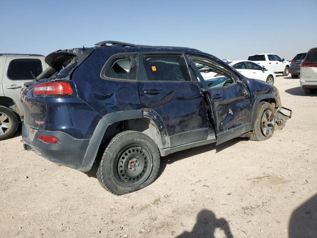 1C4PJMBSXEW257317 - 2014 JEEP CHEROKEE TRAILHAWK BLUE photo 3