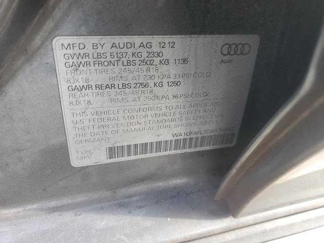 WA1UFAFL7DA176562 - 2013 AUDI A4 ALLROAD PREMIUM PLUS GRAY photo 12