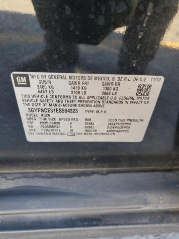 3GYFNCE31ES584323 - 2014 CADILLAC SRX PERFORMANCE COLLECTION BLACK photo 13