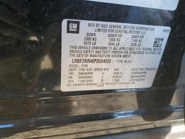 LRBFZNR46PD034609 - 2023 BUICK ENVISION ESSENCE შავი ფოტო 13