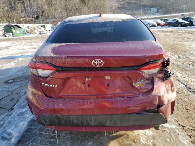 5YFEPMAE5NP315795 - 2022 TOYOTA COROLLA LE RED photo 6