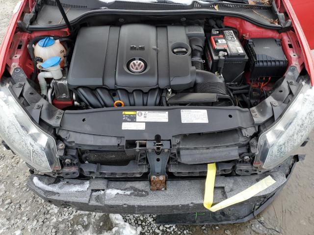 WVWDB7AJ1DW122770 - 2013 VOLKSWAGEN GOLF RED photo 11