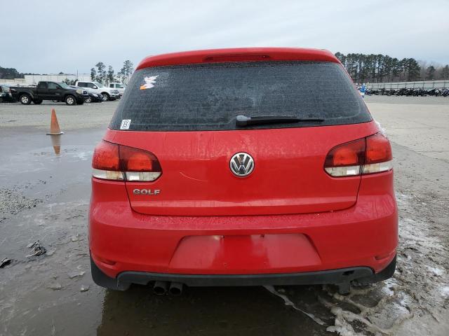 WVWDB7AJ1DW122770 - 2013 VOLKSWAGEN GOLF RED photo 6