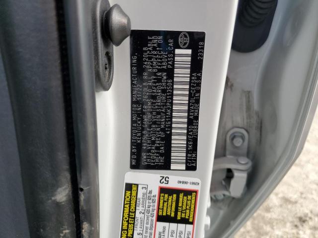 4T1G11AK3PU113506 - 2023 TOYOTA CAMRY SE NIGHT SHADE WHITE photo 12