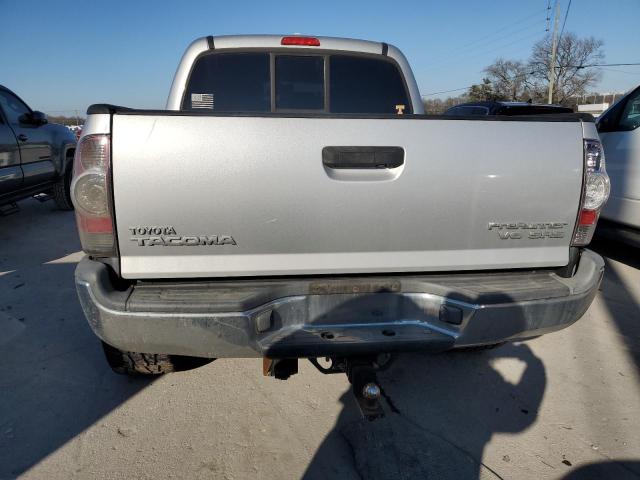 5TEJU4GN5AZ726827 - 2010 TOYOTA TACOMA DOUBLE CAB PRERUNNER SILVER photo 6