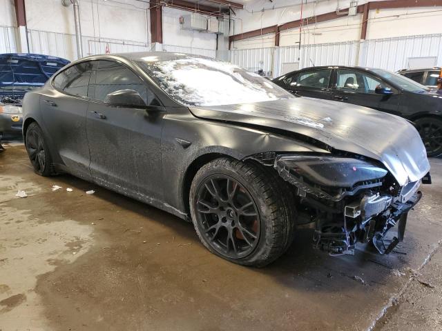 5YJSA1E58PF519857 - 2023 TESLA MODEL S BLACK photo 4