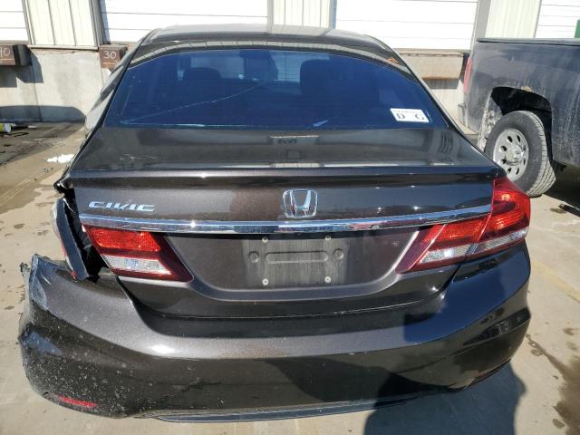 2HGFB2F59DH555308 - 2013 HONDA CIVIC LX CHARCOAL photo 6