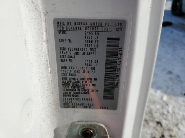 3N63M0ZNXJK696891 - 2018 CHEVROLET CITY EXPRE LT 白色 照片 13