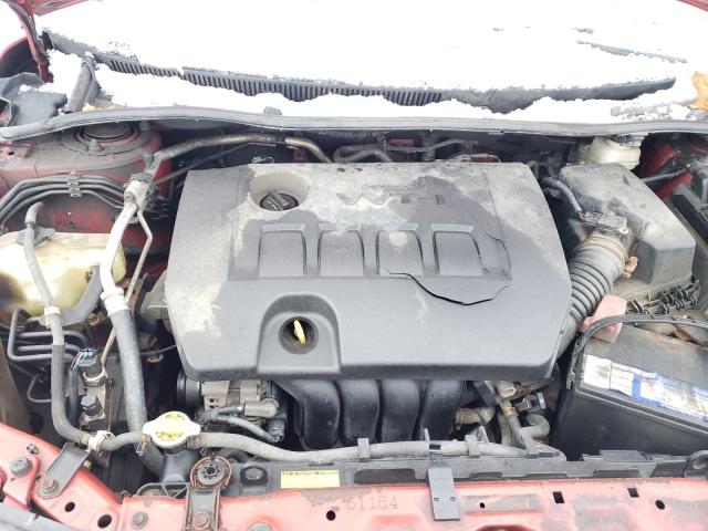 2T1BU4EE1BC674434 - 2011 TOYOTA COROLLA BASE წითელი ფოტო 11