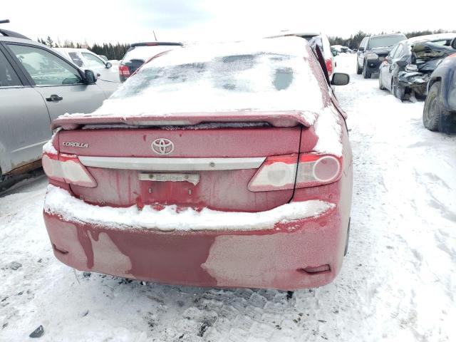 2T1BU4EE1BC674434 - 2011 TOYOTA COROLLA BASE წითელი ფოტო 6