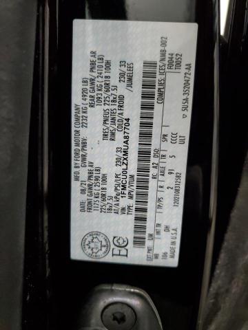 1FMCU0LZXMUA87704 - 2021 FORD ESCAPE TITANIUM Siyah fotoğraf 14