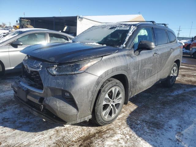 5TDHZRBH2MS078993 - 2021 TOYOTA HIGHLANDER XLE GRAY photo 1