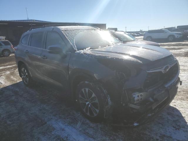 5TDHZRBH2MS078993 - 2021 TOYOTA HIGHLANDER XLE GRAY photo 4