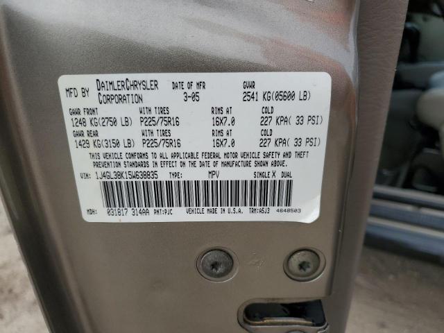 1J4GL38K15W638835 - 2005 JEEP LIBERTY RENEGADE 金色 照片 13