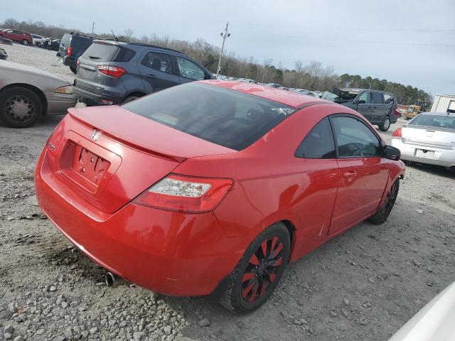 2HGFG1B86AH510012 - 2010 HONDA CIVIC EX RED photo 3
