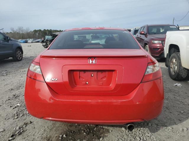 2HGFG1B86AH510012 - 2010 HONDA CIVIC EX RED photo 6