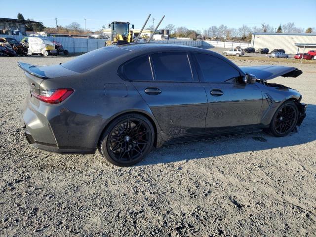 WBS33AY09NFL70536 - 2022 BMW M3 COMPETITION GRAY photo 3
