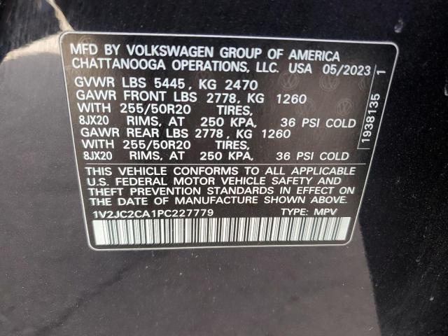 1V2JC2CA1PC227779 - 2023 VOLKSWAGEN ATLAS CROS SE Սև լուսանկար 14