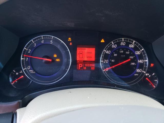 JNKAJ09E98M304284 - 2008 INFINITI EX35 BASE 勃艮第红 照片 9