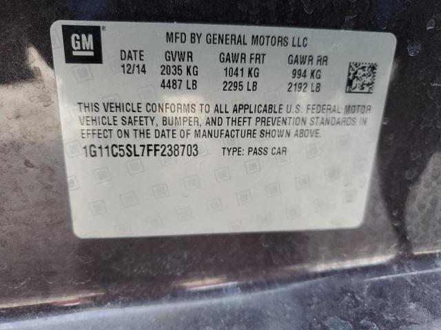 1G11C5SL7FF238703 - 2015 CHEVROLET MALIBU 1LT BROWN photo 12