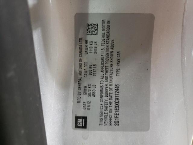 2G1FE1E3XC9172446 - 2012 CHEVROLET CAMARO LS SILVER photo 13