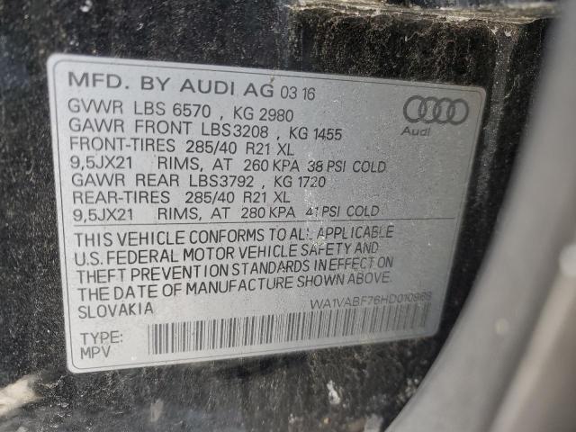 WA1VABF76HD010968 - 2017 AUDI Q7 PRESTIGE 黑色 照片 13