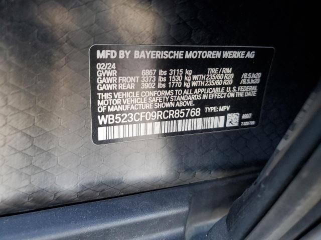 WB523CF09RCR85768 - 2024 BMW IX XDRIVE50 BLACK photo 14