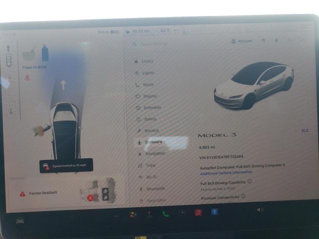 5YJ3E1EA7RF732484 - 2024 TESLA MODEL 3 白色 照片 9