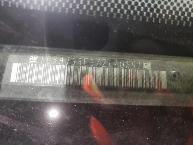 1G8AJ55F57Z170351 - 2007 SATURN ION LEVEL 2 SILVER photo 13