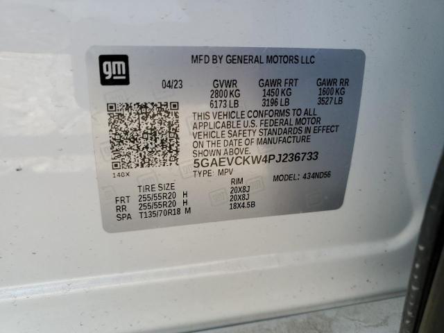 5GAEVCKW4PJ236733 - 2023 BUICK ENCLAVE AVENIR 白色 照片 13