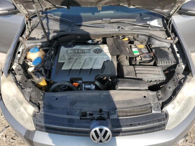 WVWNM7AJ8CW353081 - 2012 VOLKSWAGEN GOLF GRAY photo 11
