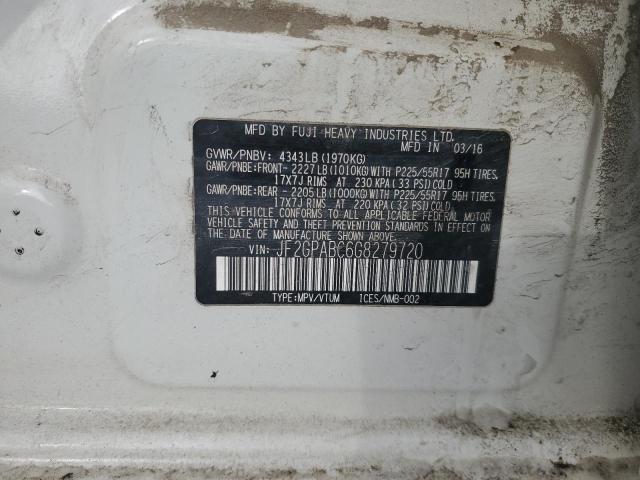 JF2GPABC6G8279720 - 2016 SUBARU CROSSTREK PREMIUM 白色 照片 13