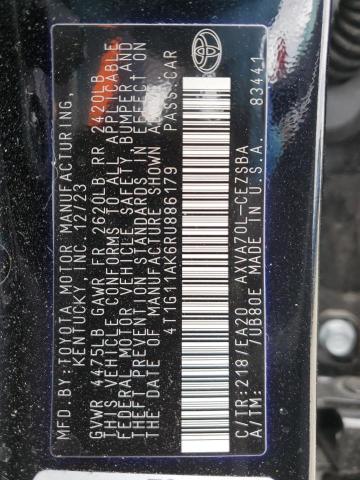 4T1G11AK6RU886179 - 2024 TOYOTA CAMRY SE NIGHT SHADE BLACK photo 13