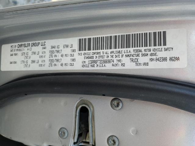1C6RR6FT2DS669874 - 2013 RAM 1500 ST SILVER photo 12