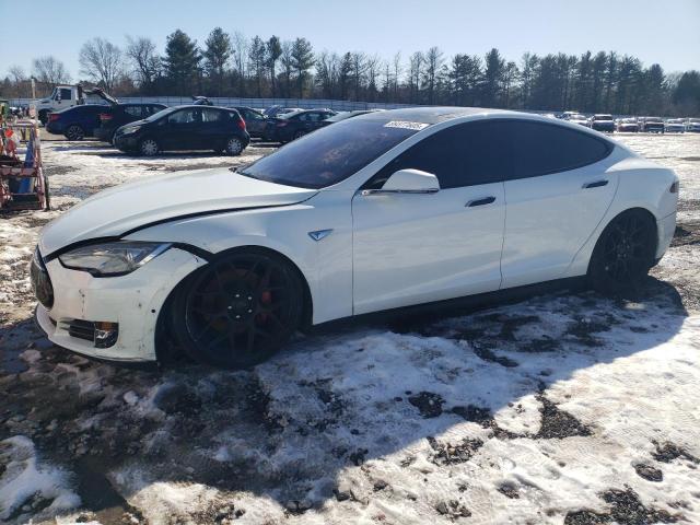 5YJSA1H20EFP64800 - 2014 TESLA MODEL S WHITE photo 1