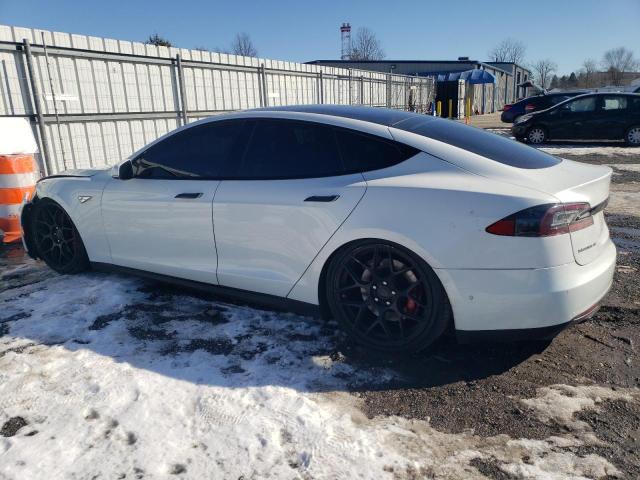 5YJSA1H20EFP64800 - 2014 TESLA MODEL S WHITE photo 2