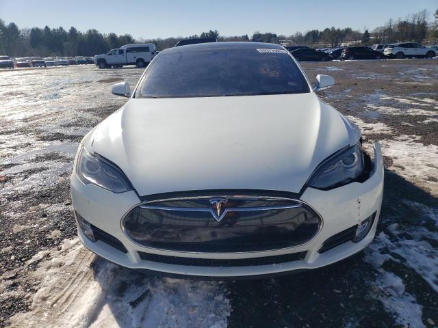 5YJSA1H20EFP64800 - 2014 TESLA MODEL S WHITE photo 5