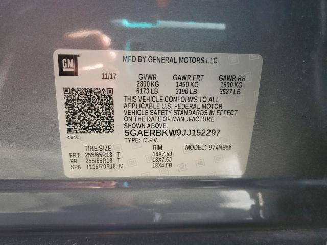 5GAERBKW9JJ152297 - 2018 BUICK ENCLAVE ESSENCE 灰色 照片 14