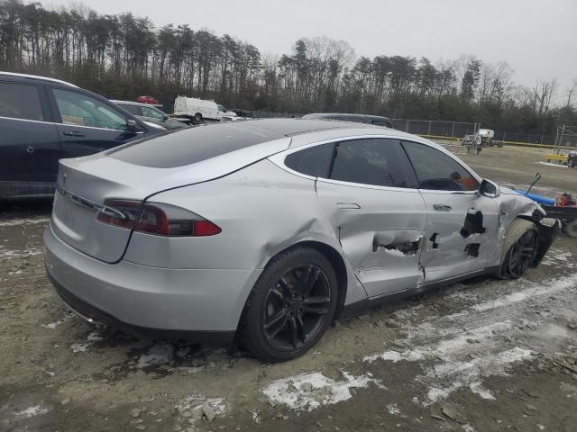 5YJSA1AC9DFP10705 - 2013 TESLA MODEL S SILVER photo 3