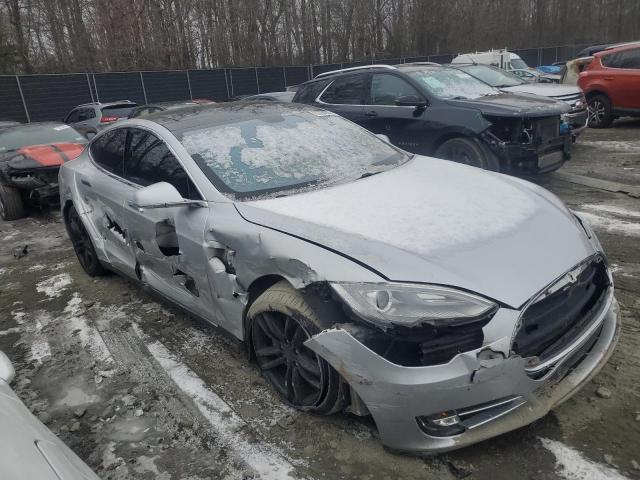 5YJSA1AC9DFP10705 - 2013 TESLA MODEL S SILVER photo 4