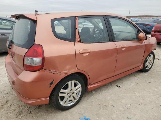 JHMGD38657S055456 - 2007 HONDA FIT S ნარინჯისფერი ფოტო 3