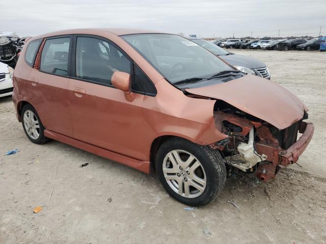 JHMGD38657S055456 - 2007 HONDA FIT S ნარინჯისფერი ფოტო 4
